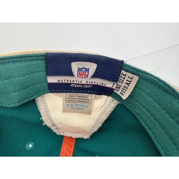 Vintage Reebok NFL Pro Line Authentic Miami Dolphins One Size Baseball Cap/Hat - Picture 6 of 7